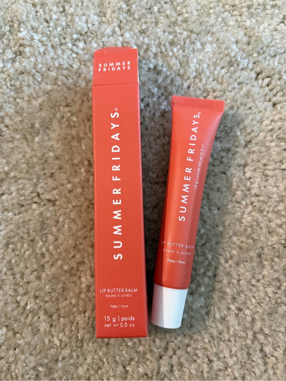 Summer Fridays Lip Butter Balm - poppy NWT